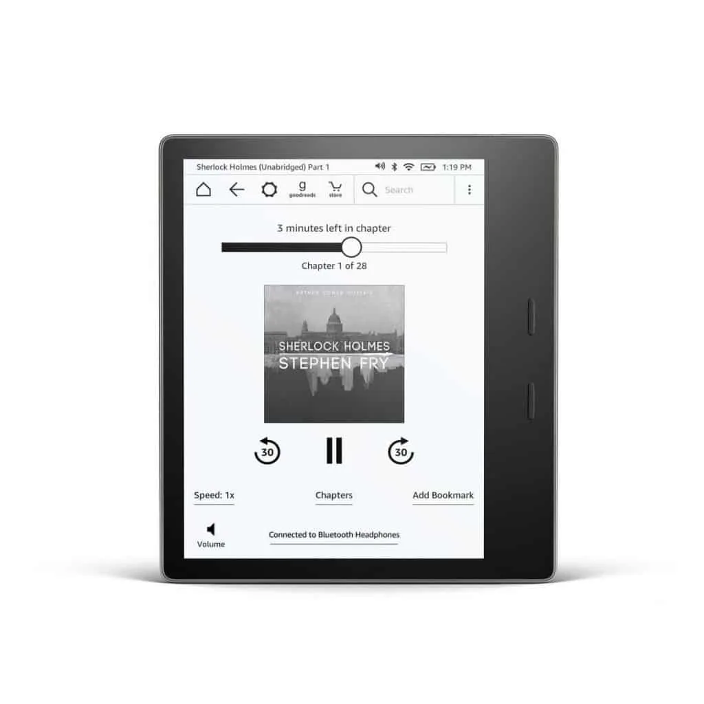 Kindle Oasis Audible preview - New Kindle Oasis announced that is waterproof and with Audible