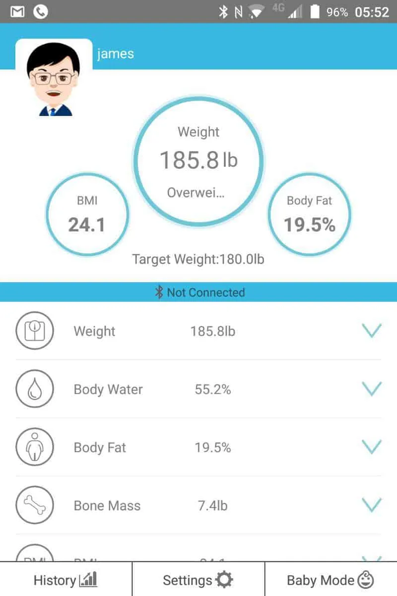 photo 2018 01 31 05 53 12 - Etekscale Bluetooth Body Fat Scale Review
