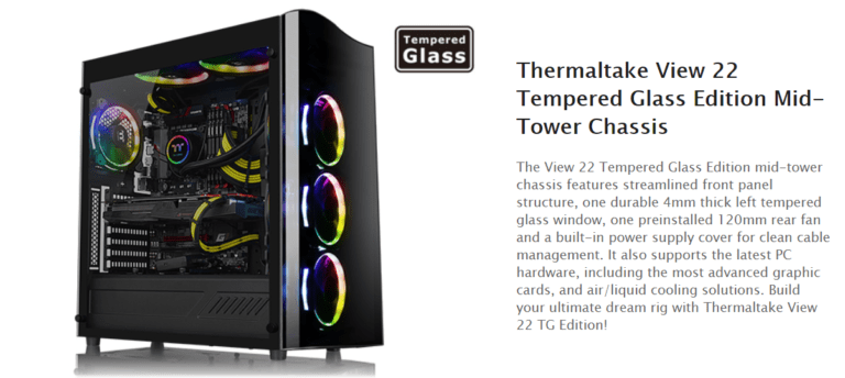 Thermaltake View 22 TG Tempered Glass Review