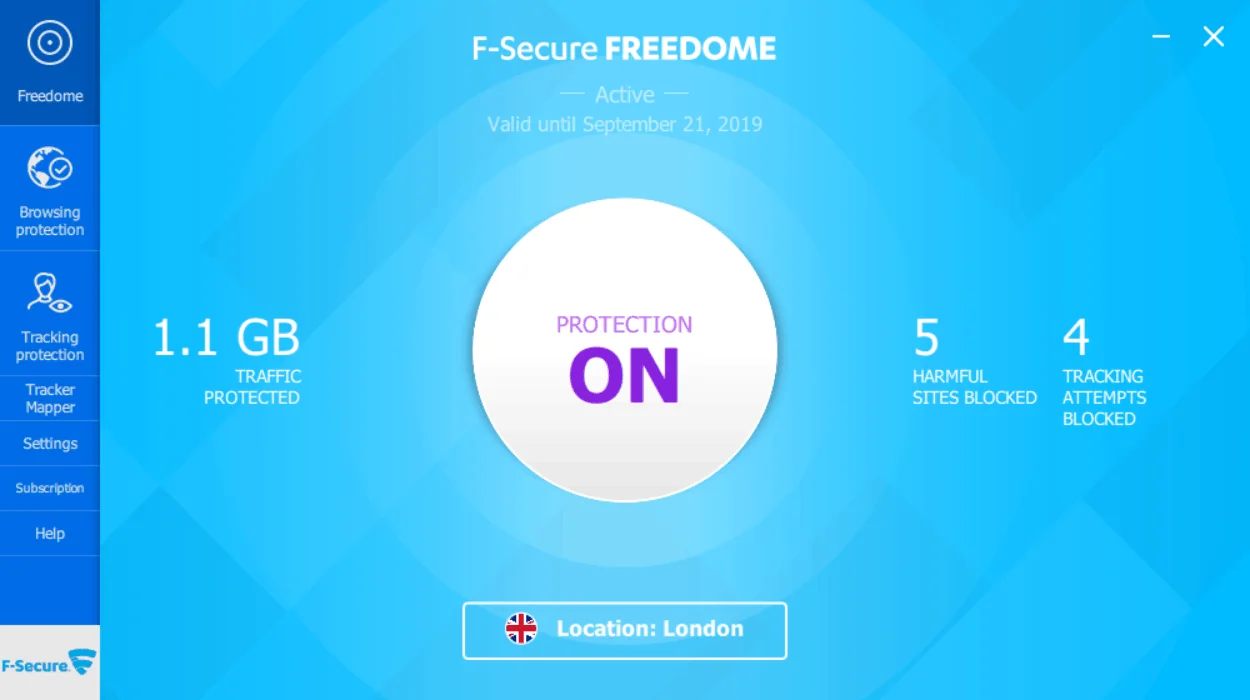 Freedome 2018 09 25 16 23 25 - F-Secure Total Review 2018 – A complete security solution for mobile and PC including a VPN