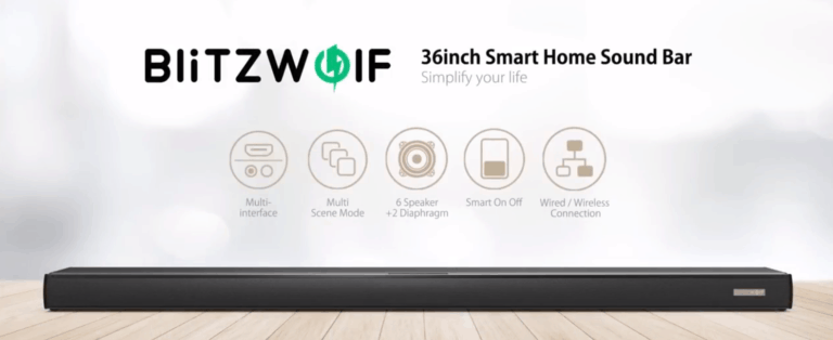 BlitzWolf BW-SDB1 36-inch 2.0 Channel Soundbar Review