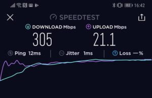 Screenshot 20181017 164217 org.zwanoo.android.speedtest e1539837589940 - TP-Link Archer C5400 v2 review – Alexa enabled tri-band AC5400 router