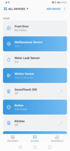 Sansung SmartThings Review Automation dashboard - Samsung SmartThings Review – 2018 V3 Hub and sensors