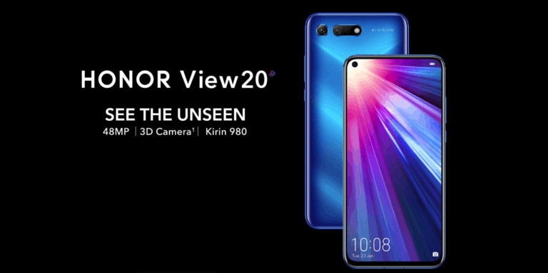 Honor View 20 goes official. £499 + free Honor Watch Magic