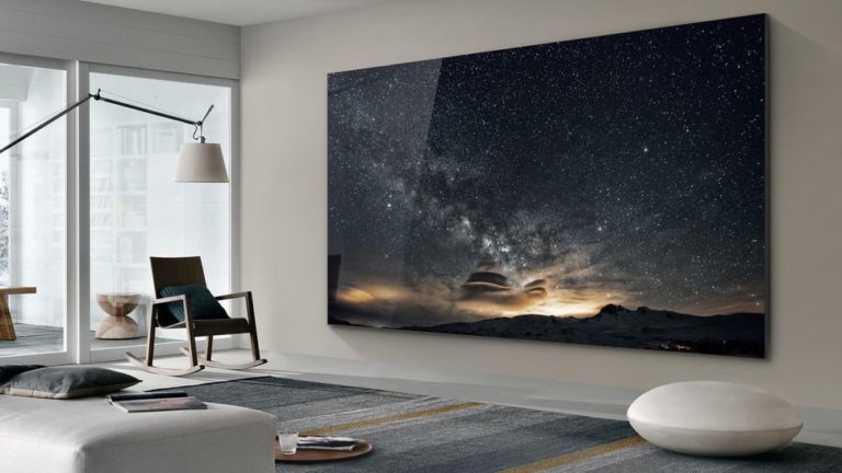 Samsung 75-inch 4K Wall & 219-inch Window displayed at CES 2019