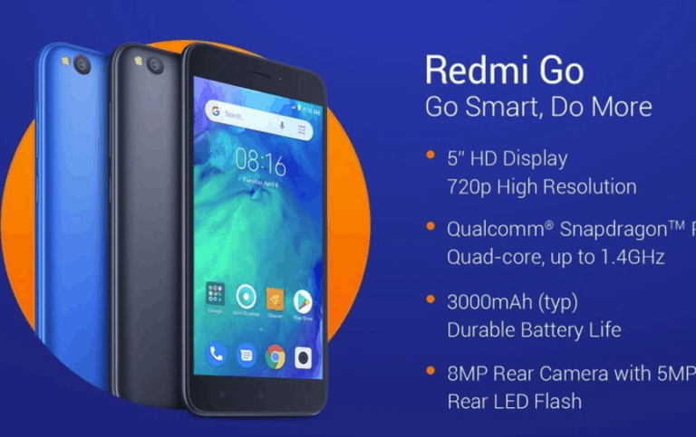 Xiaomi Redmi Go Announced with Android Oreo Go & 5-inch 720P display for £70
