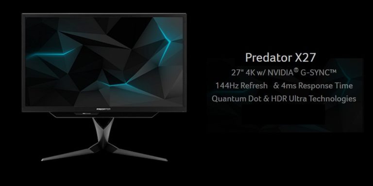 Acer 27″ Predator X27 144Hz 4K/Ultra HD HDR IPS G-Sync Gaming Monitor Review