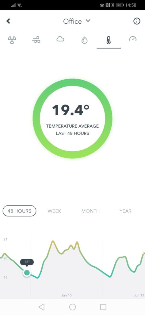 Screenshot 20190611 145802 com.airthings.airthings - Airthings Wave Plus review – Smart air quality monitoring with radon detection