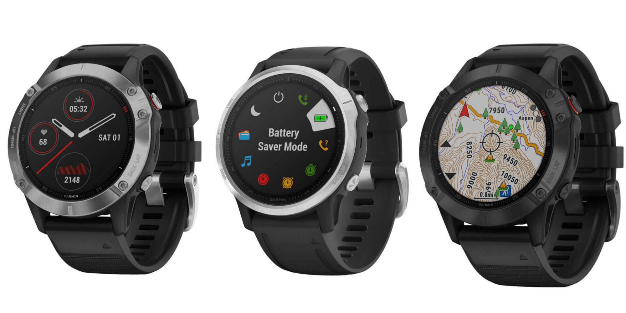 New Garmin Fenix 6, 6S and 6X images – detailed product renders