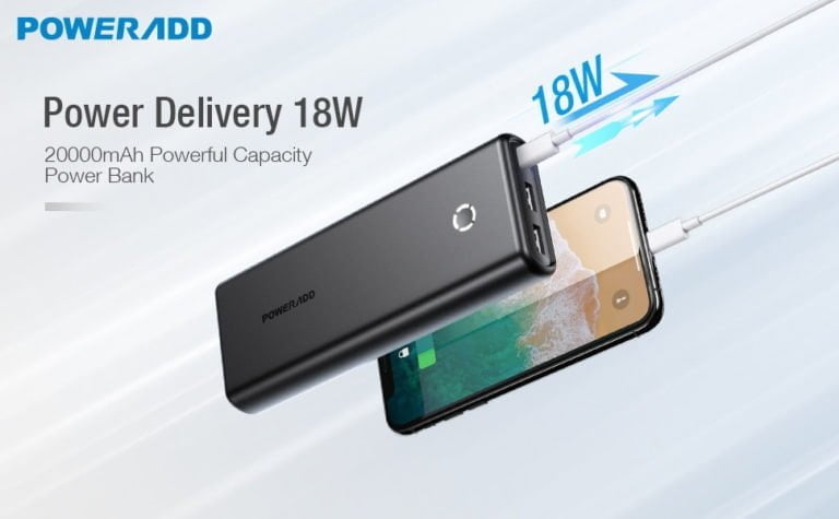 Poweradd 20000mAh 18W Power Delivery Power Bank Review