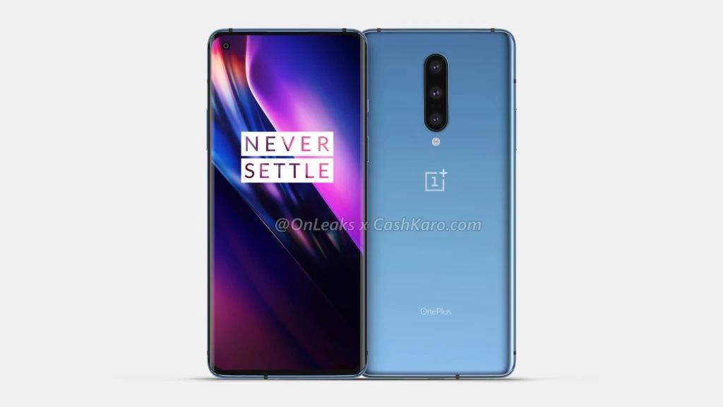 ONEPLUS 8 front and back - OnePlus 8 with Snapdragon 865 & 8GB RAM benchmarked on Geekbench