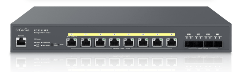 EnGenius ECS2512FP & ECS2512 affordable multi-gig POE switches announced with 2.5Gbps & 10GbE SFP+