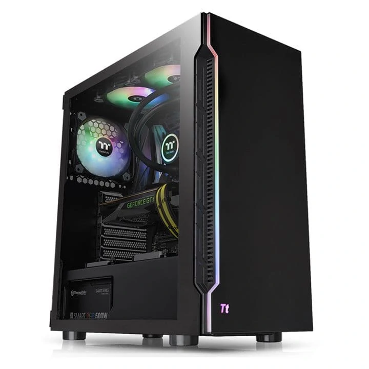 h200 011 1 - Thermaltake H100 Tempered Glass Mid Tower PC Case – Almost identical to the H200 but with less RGB and a little cheaper