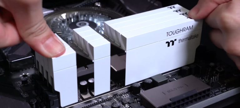 Thermaltake Toughram & Toughram RGB now available in speeds from 3000MHz to 4400MHz including a sleek looking white edition