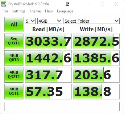 DiskMark64 AEkrJsEUL6 - Kingston KC2500 1TB NVMe M.2 SSD Review vs Samsung 970 Evo – High end performance at a reasonable price