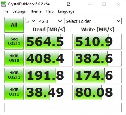 DiskMark64 Drw8mBFM9d - Kingston KC2500 1TB NVMe M.2 SSD Review vs Samsung 970 Evo – High end performance at a reasonable price