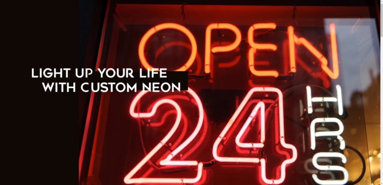 Light up your life with some bespoke neon lighting