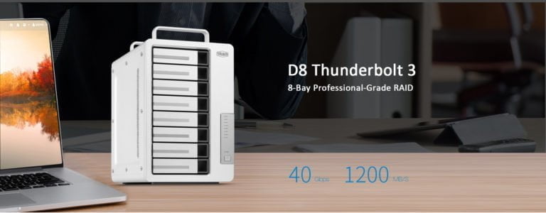 TerraMaster D8 Thunderbolt 3 8-Bay RAID Storage Launched