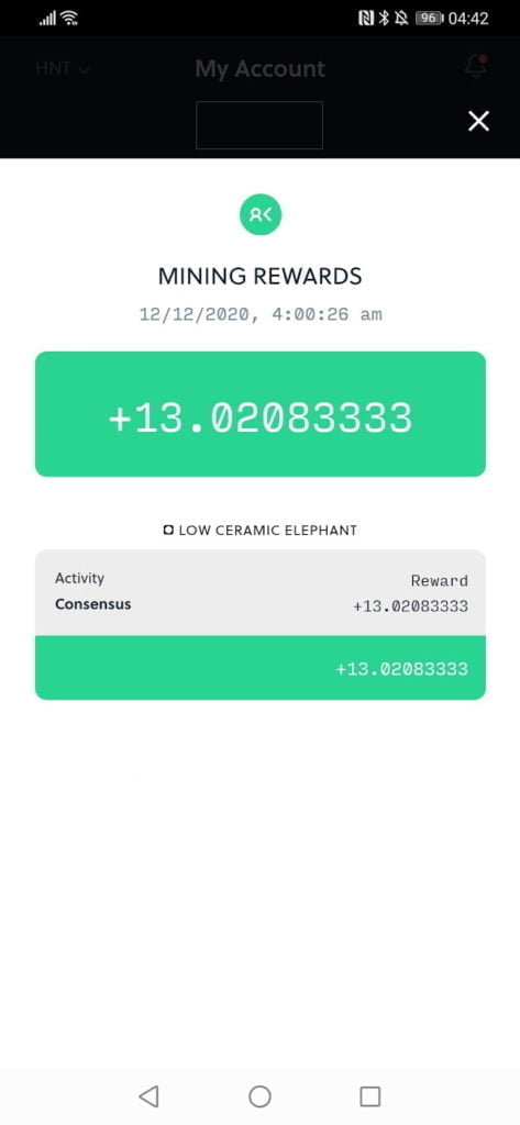 Screenshot 20201215 044206 com.helium.wallet 1 - Helium Hotspot Review – Mine Helium HNT cryptocurrency - How much money can you earn? [August 2021 Update]