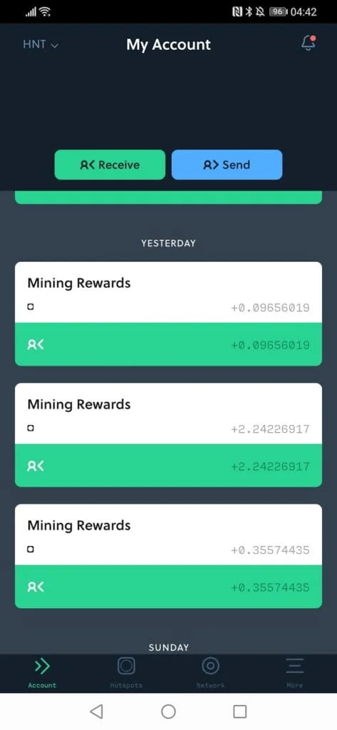 Screenshot 20201215 044241 com.helium.wallet 1 - Helium Hotspot Review – Mine Helium HNT cryptocurrency - How much money can you earn? [August 2021 Update]