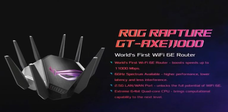 Asus ROG Rapture GT-AXE11000 Wi-Fi 6E Router with 6GHz gets listed on Amazon. How does it compare vs GT-AX11000 & Xiaomi Mi Router AX6000?
