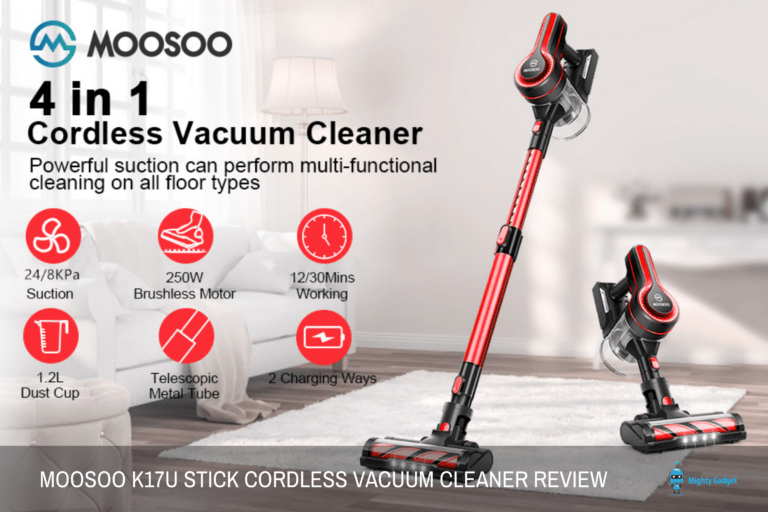MooSoo K17U Stick Cordless Vacuum Cleaner Review – Affordable & perfect for small properties with hard floors