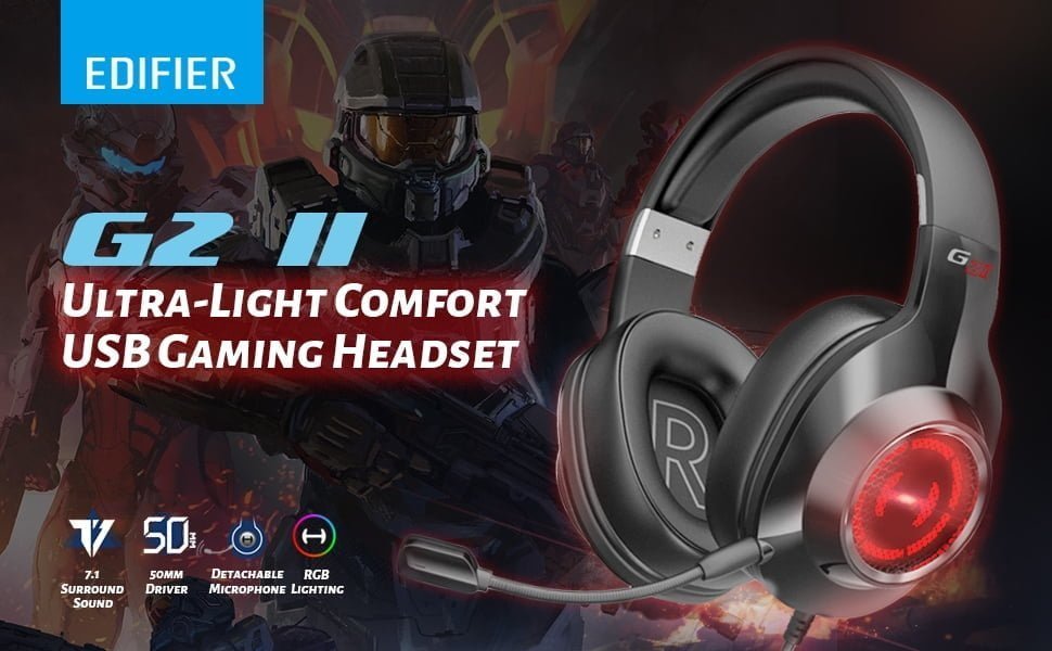 Edifier G2 II 7.1 RGB Gaming Headset Review – Affordable virtual 7.1 surround for PC gaming & they work with the PS5, too.