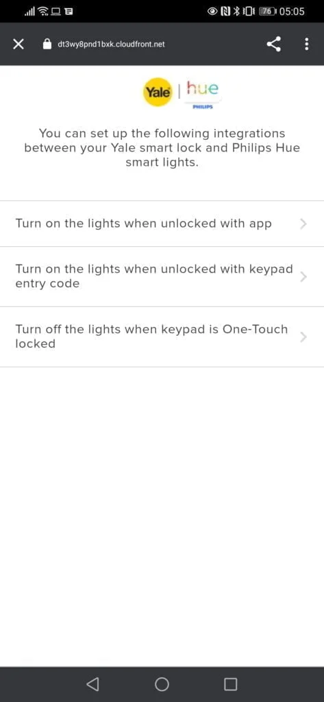 Screenshot 20210507 050508 com.android.chrome - How to Automate your Philips Hue Lights with the Yale Linus Smart Lock