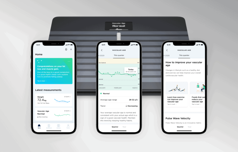 Withings Body Cardio Scale will now give you a Vascular Age to give you a user-friendly view of arterial health based on the cardiovascular index