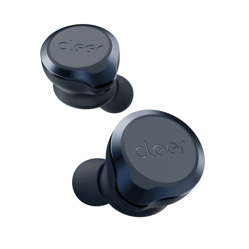 ALLY PLUS II hero shot both MIDNIGHT BLUE v1 1 - Cleer Audio Ally Plus II Earbuds Launched for £129.95 - Active noise cancelling, 11 hours playtime and wireless charging