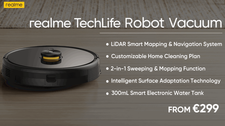 Realme Announce Watch 2 & Watch 2 Pro for £70 & £50 + New LiDAR mapping TechLife Robot Vaccum for £260