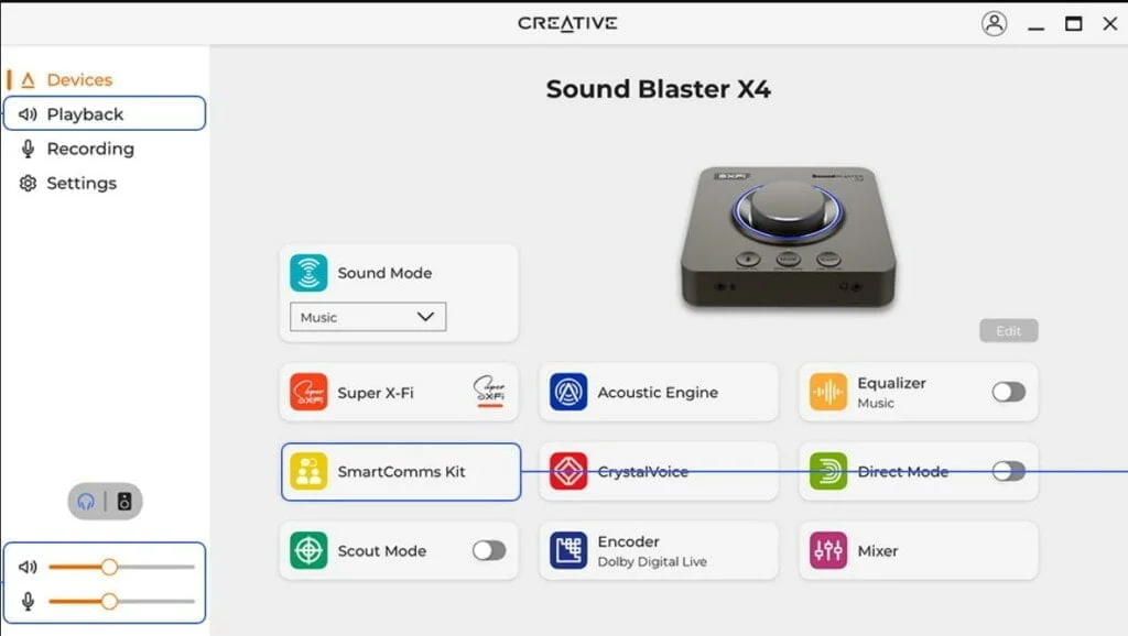 chrome Cm2dSQraph - Creative Sound Blaster X4 Announced – Similar hardware vs X3 but now with SmartComms Kit and only a fiver more (£135 vs £130 RRP)