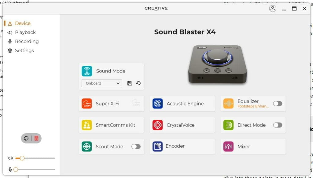 Creative.App fIKYFcOGLD - Creative Sound Blaster X4 Review – An excellent external soundcard but not much different than the X3
