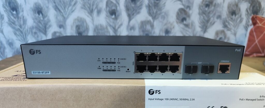S3150 8T2FP 1 - FS.com S3150-8T2FP 8-Port Gigabit POE Fanless Switch Review (130W + 2 x 1Gb SFP)