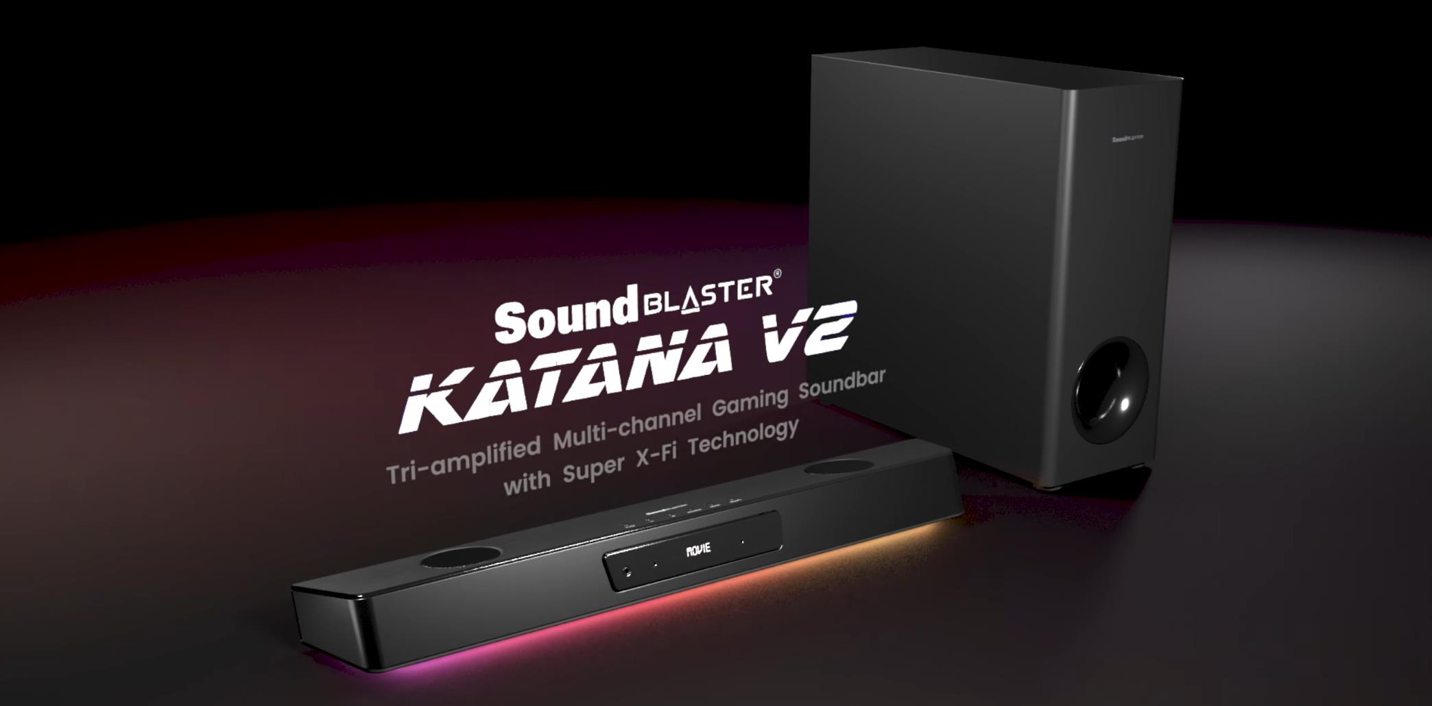 Sound Blaster Katana V2 vs BlasterX Katana – Creative’s new £299 soundbar comes with a bigger subwoofer & better connectivity
