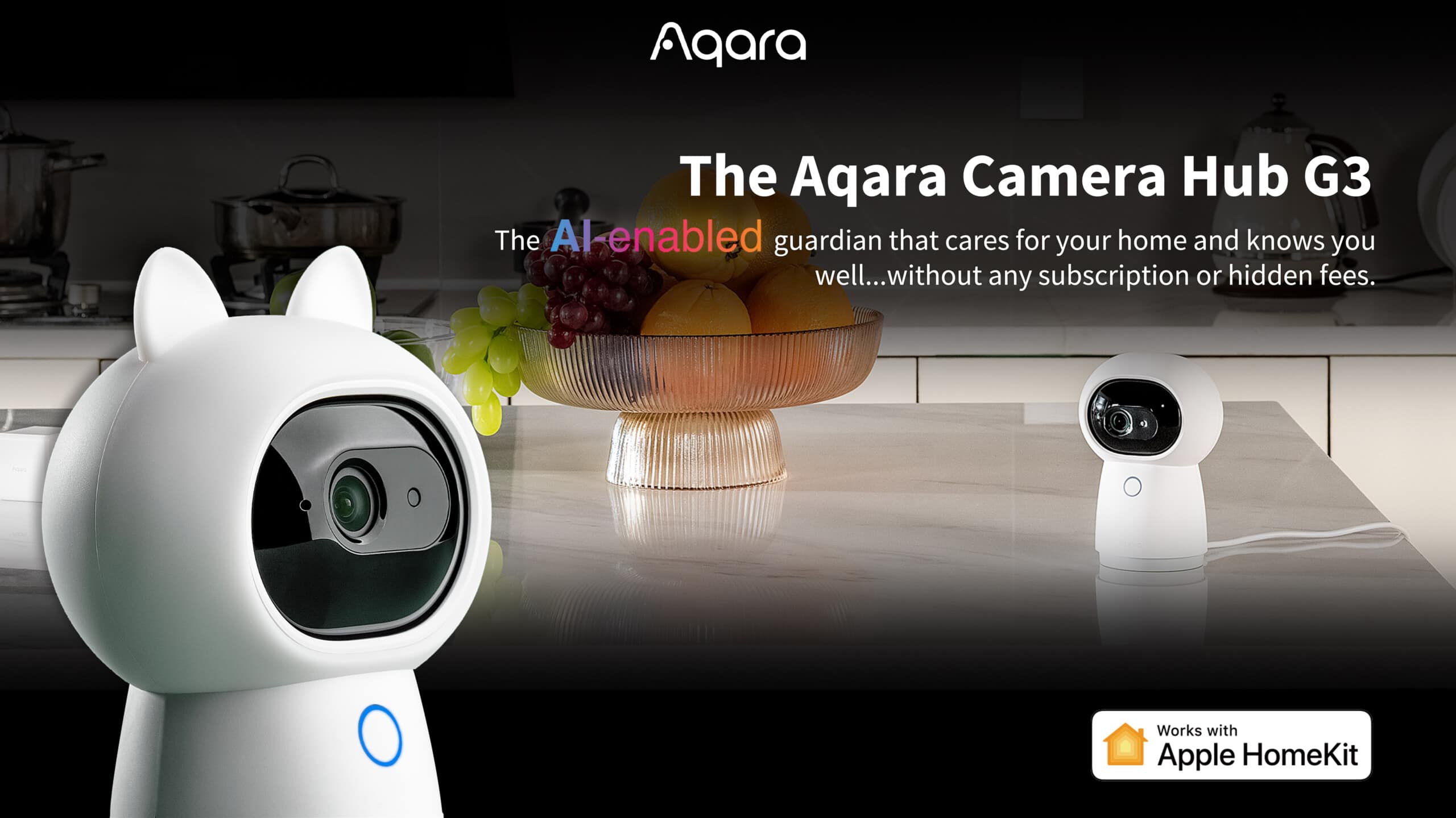 Aqara Camera Hub G3 Announced for €120/£100 with 2K, pan-and-tilt camera with the local facial and gesture recognition features