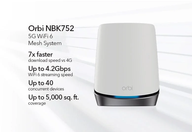ORBI NBK752 G3 779X536 tcm148 127842 - Netgear Orbi NBK752 mesh system with 5G modem launched for £1099.99