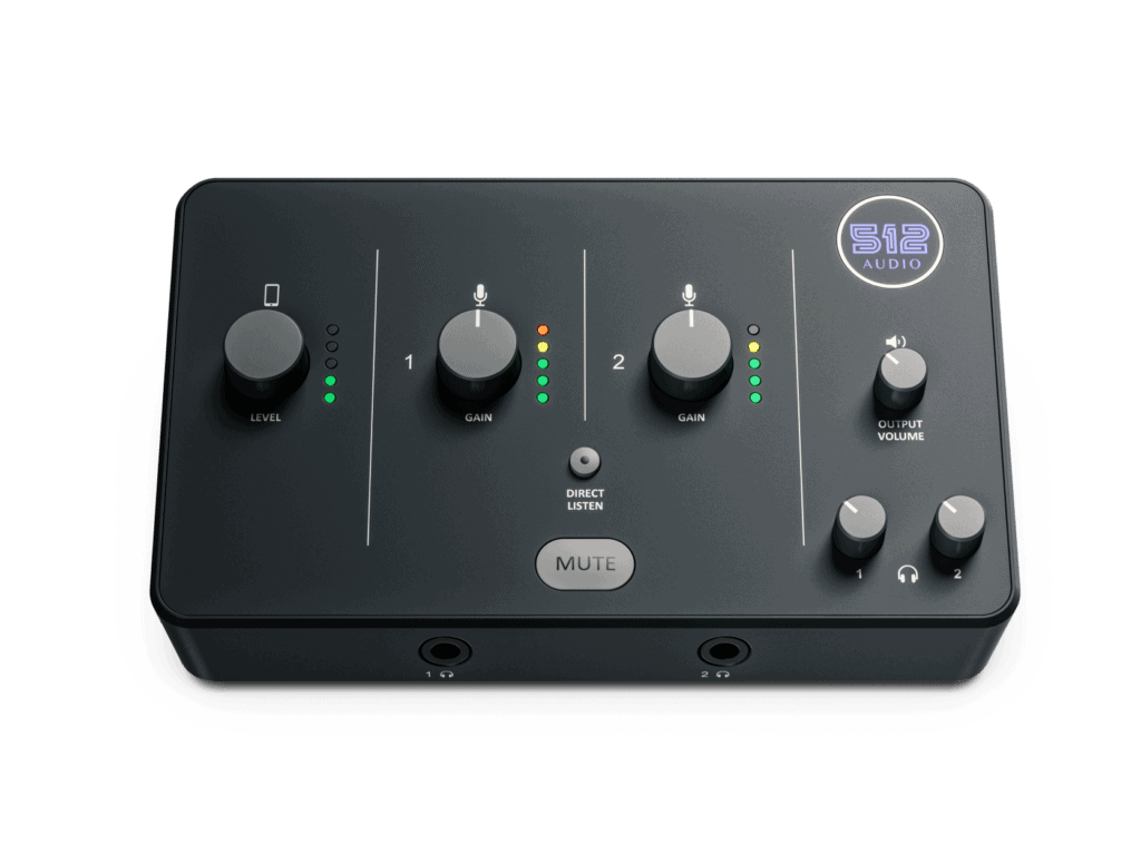 512 Audio Interface Top ver002 - 512 Audio expands product range with USB microphones and USB audio interface