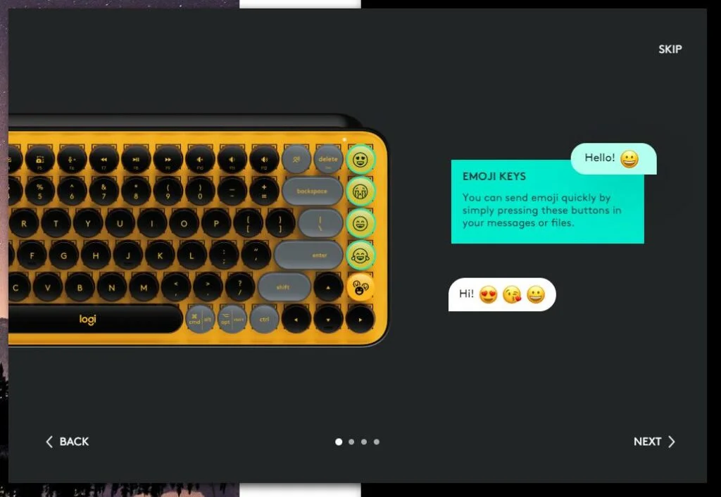 LogiOptionsUI o9heKqwAfX - Logitech POP Keys Keyboard Review – A Gen-Z focussed mechanical keyboard with built-in emojis