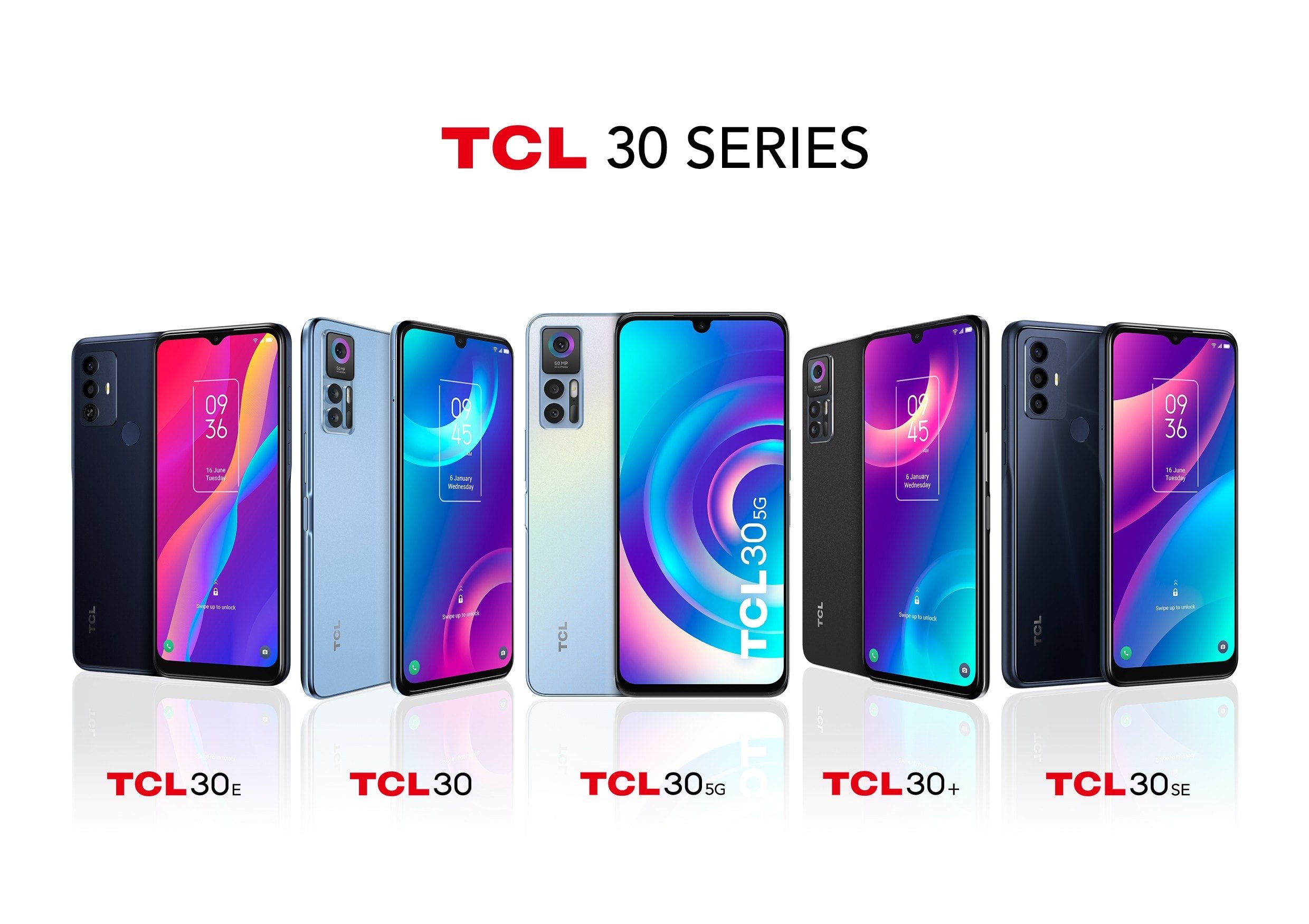 TCL 30 Series Announced – Five affordable phones from £120 to £210