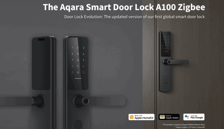 Aqara A100 Zigbee Smart Door Lock Launched with Apple Home Key Support