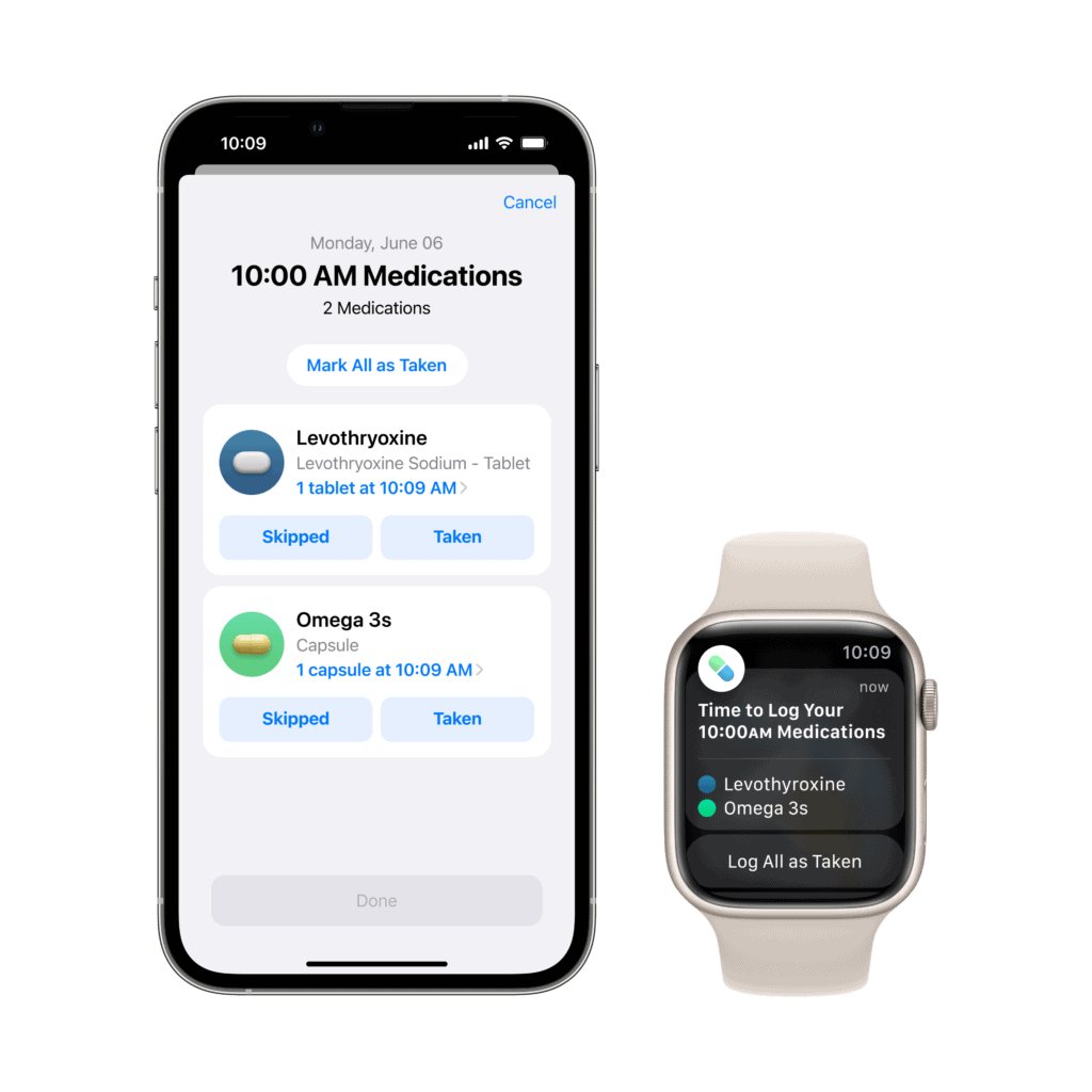 Apple WWDC22 watchOS 9 iPhone13Pro Medications schedules 220606 - Apple Watch puts Garmin to shame with new native running power on watchOS 9, but no cycling power