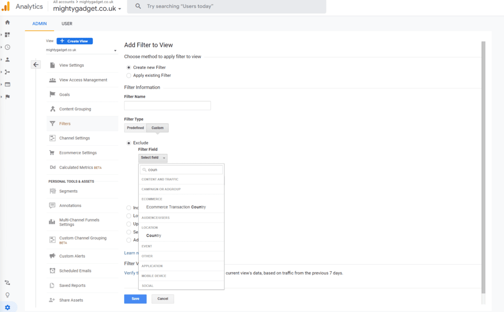 How to remove fake traffic from Google Analytics 3 - How to remove fake traffic from Google Analytics – Filter traffic spam from Czechia and Seychelles