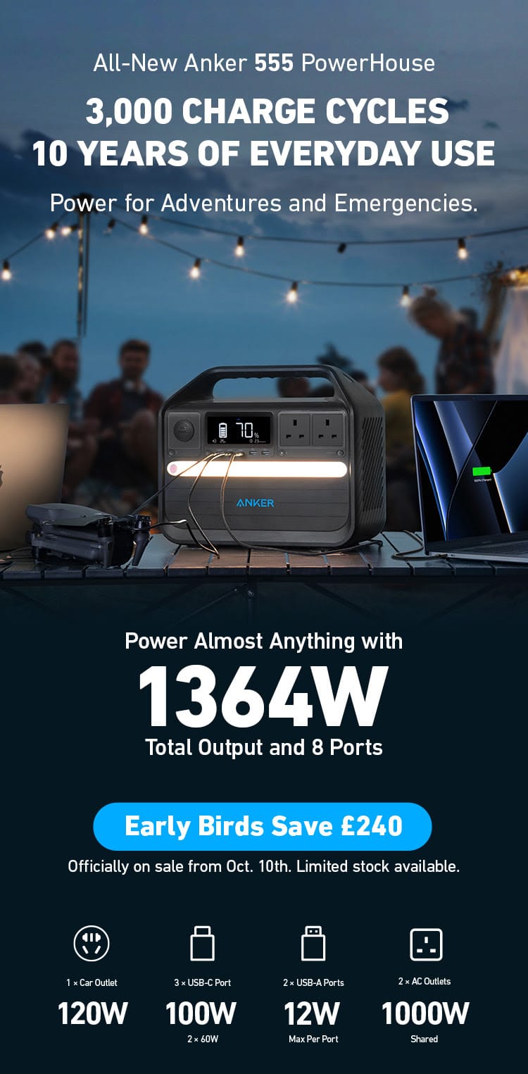 Anker 555 PowerHouse available for £859 during early bird sale. How does it compare vs Anker 757, EcoFlow Delta 2 & Jackery Explorer 1000