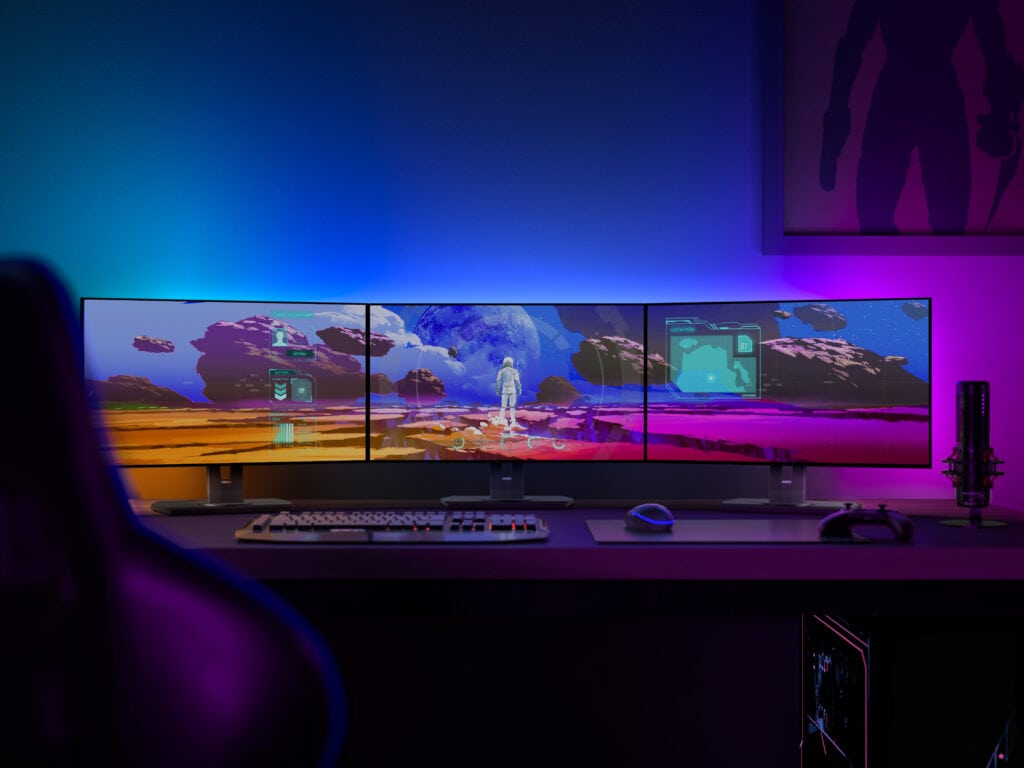 Philips Hue Play gradient Lightstrip for PC lifestyle 1 pcmr gaming 1 - Philips Hue Play gradient lightstrip for PC to synchronise games with RGB lighting  & Lightguide bulbs announced at IFA 2022