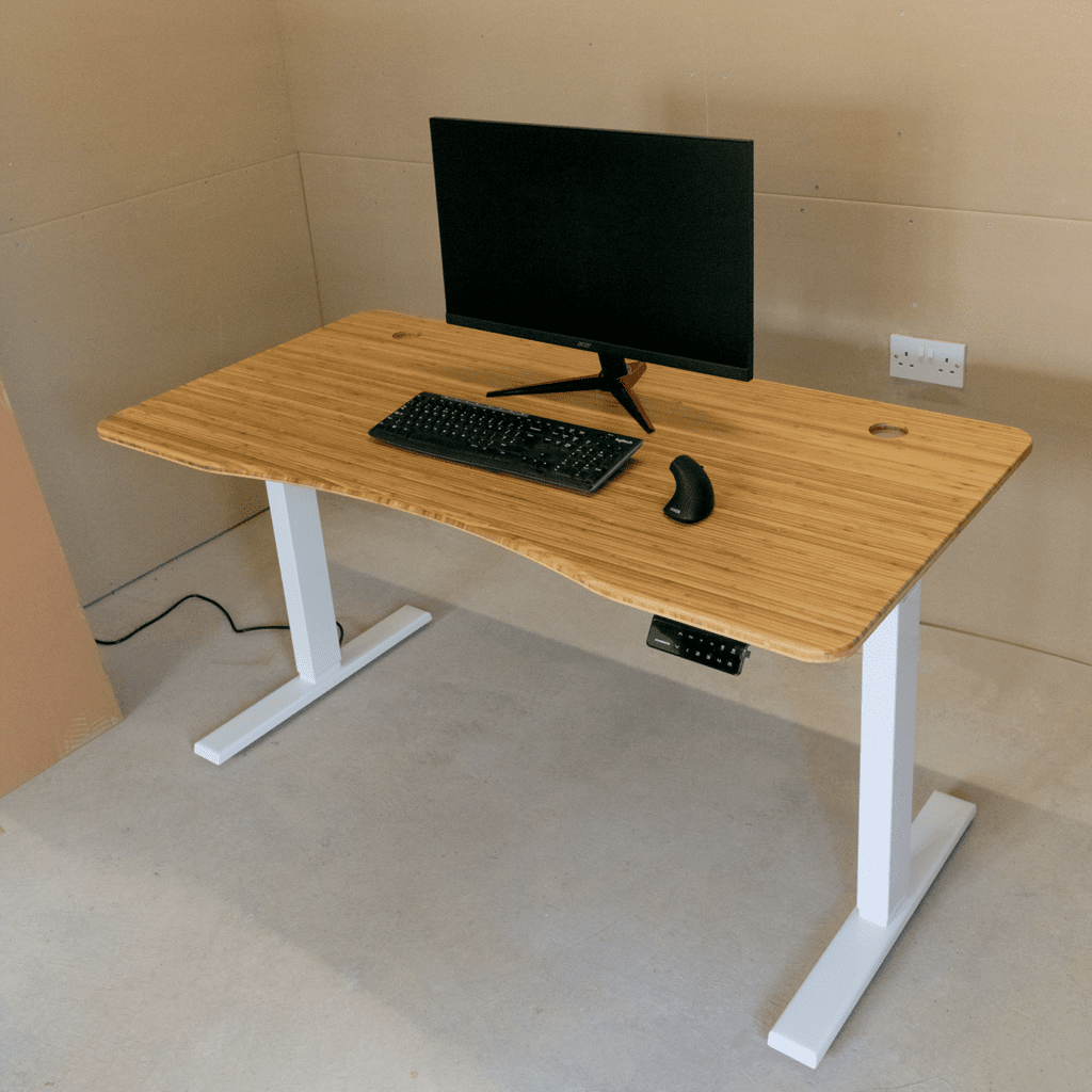 S2B withMonitor - Maidesite S2B Pro Bamboo Top Electric Standing Desk Review