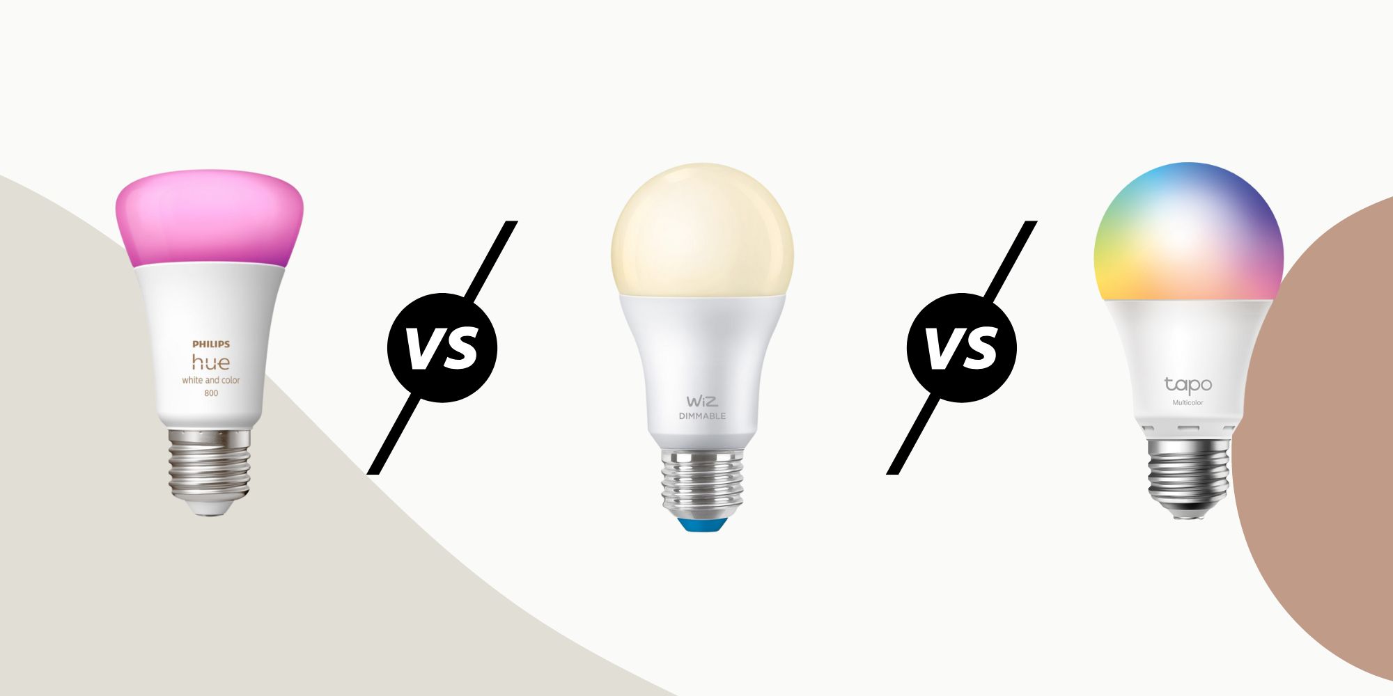 Philips Hue vs WiZ vs TP-Link Tapo Compared – The best smart home lighting options