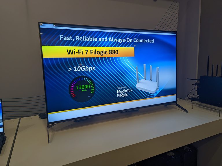 CES 2023: MediaTek Demoes MediaTek Consumer-Ready Wi-Fi 7 Products