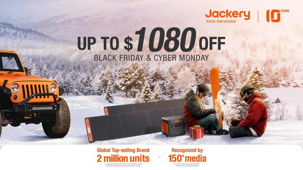 Jackery’s Biggest Ever Black Friday Sale: Discounts Up to $1080 OFF & Contest prizes totaling $250,000