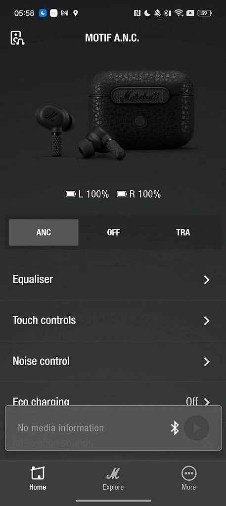 Marshall Motif ANC Review App 5 - Marshall Motif ANC Review – Noise cancelling earbuds with the iconic Marshal sound and design